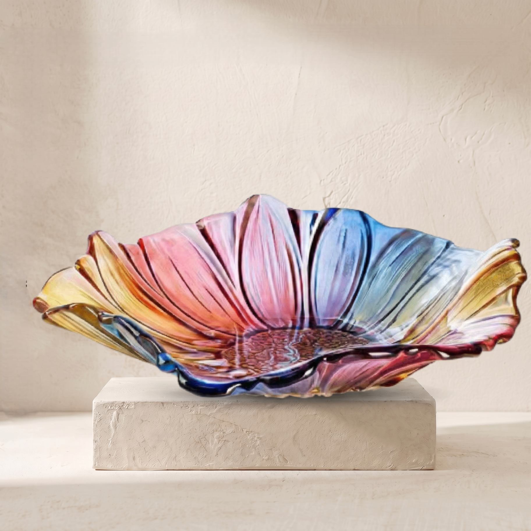Plateau fleur multicolore — REF#78009